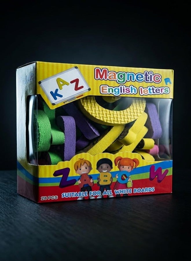 YIXT Magnetic English Letters Set, Colourful Foam Alphabet, Suitable for All White Boards, 25 Pieces (Alphabet) - Image 3