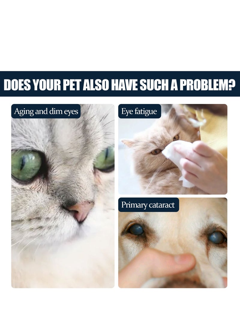 ييبونغ قطرات عين الحيوانات الأليفة: تعمل القطط والكلاب على إزالة بقع الدموع، وتخفيف الحكة حول العينين، وتنظيف الوجه بلطف باستخدام قطرات العين الساطعة. - Image 3