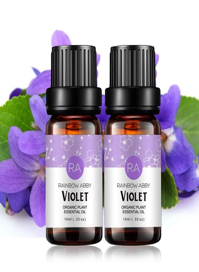 Rainbow Abby 2-Pack Violet Essential Oil 100% Pure Oganic Plant Natrual Flower Essential Oil for Diffuser Message Skin Care - 10ML - Image 1