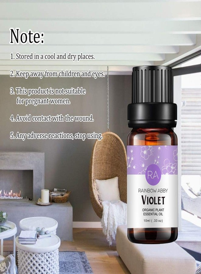 Rainbow Abby 2-Pack Violet Essential Oil 100% Pure Oganic Plant Natrual Flower Essential Oil for Diffuser Message Skin Care - 10ML - Image 2