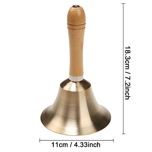 TDOCK Super Loud Solid Brass Hand Call Bell - Image 2