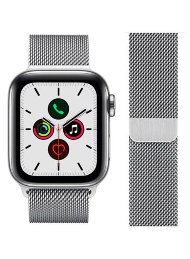 ACLIX Replacement Band For Apple iWatch Series 5/4/3/2/1 42-44mm Silver