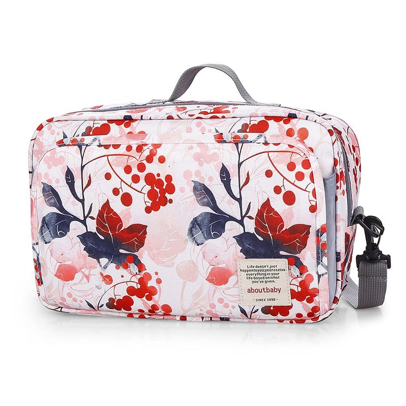 MOMIGO MOMIGO Baby Diaper Caddy Bag Tote Stroller Bag Nursery Storage Bin for Wipes Toys Mini Bag for Outdoor Flower 