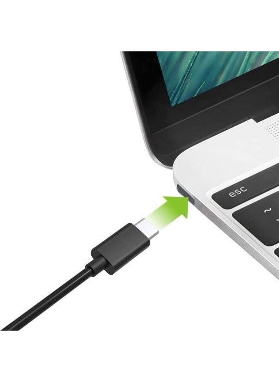 omars - Type-C Charging and Data Cable Black 90 cm - Image 1