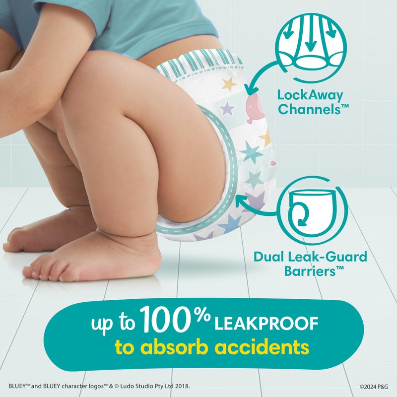 Pampers Training Pants - Easy Ups Boys & Girls Bluey - Size 4T-5T, 18 Count, Children's Potty Underwear (Packaging May Vary) - Image 3