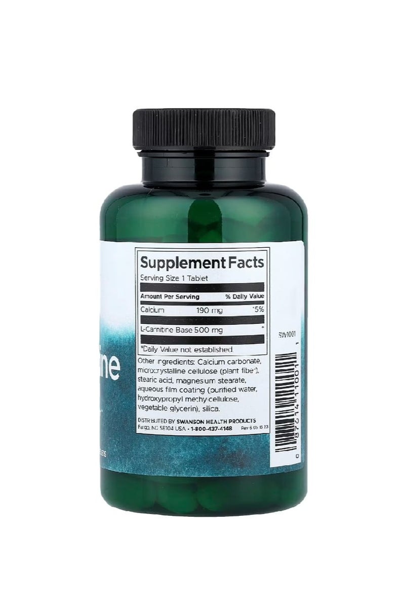 سوانسون إل-كارنيتين 100 قرص - Image 2