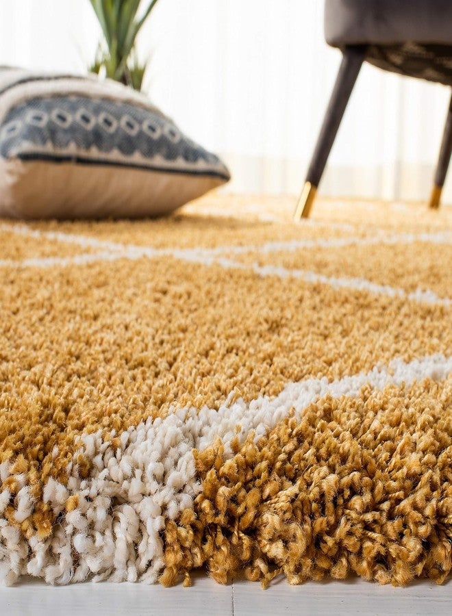 imsid Present Carpet for Room, Shaggy Rugs Fluffy Carpets, Indoor Modern Plush Area Rugs for Living Room Bedroom Kids Room, ETC Pattern 5, Size 2 x 6 FT - Image 4