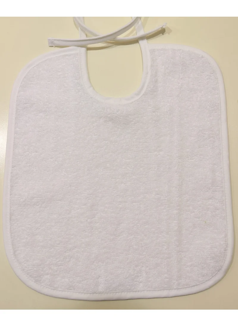 اندر هوم Baby Food Bib Curly Bib Cotton Plain Towel Baby Apron