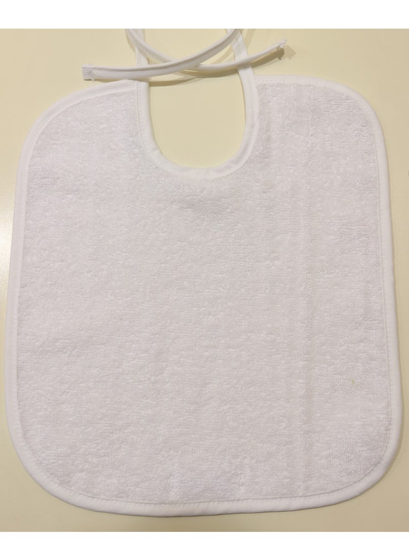 Ender Home - Baby Food Bib Curly Bib Cotton Plain Towel Baby Apron - Image 1