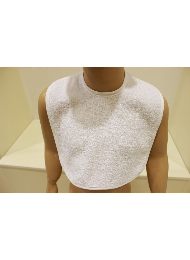 Ender Home - Baby Food Bib Curly Bib Cotton Plain Towel Baby Apron - Image 1