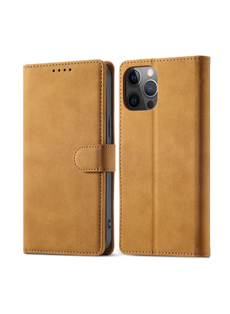Loquat Suitable For iPhone Clamshell Type Solid Color Phone Case  - Image 1