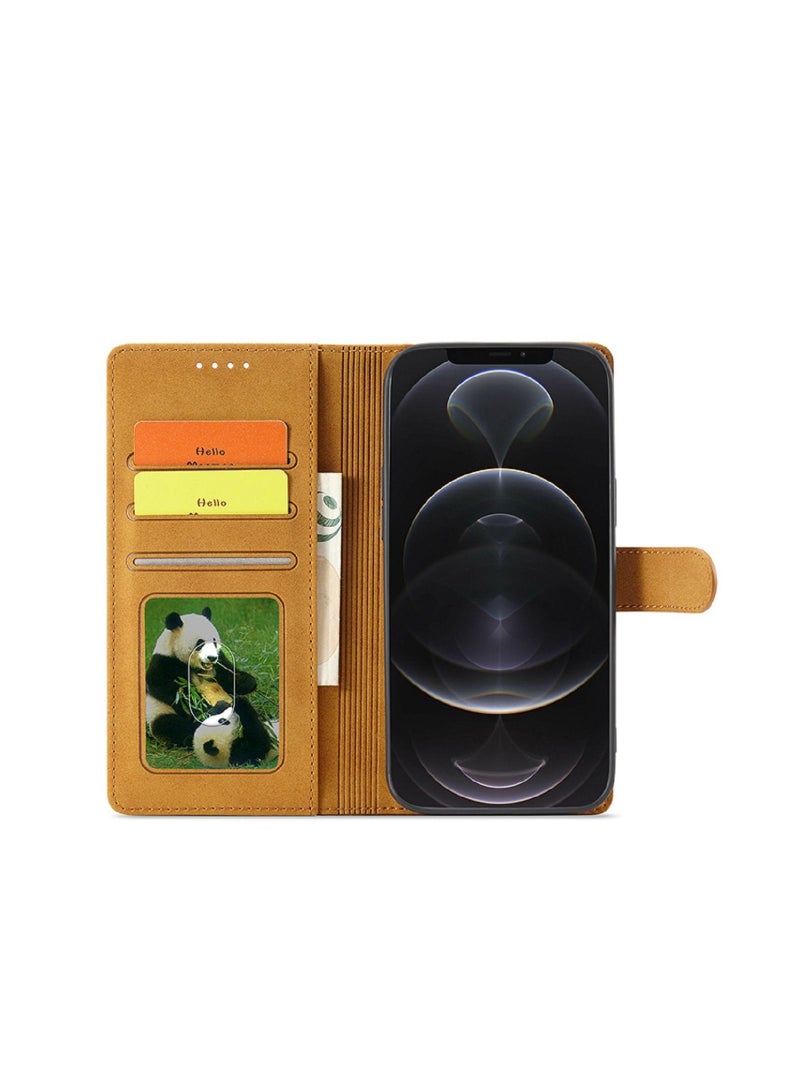 Loquat Suitable For iPhone Clamshell Type Solid Color Phone Case  - Image 2