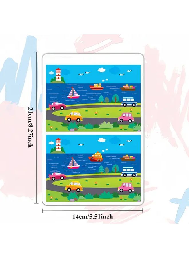 32 Card Memory And Observation Game Set With Erasable Pens Reusable Interactive Learning For Children Color Coding Matching Activity Animals Objects Numbers Educational Puzzle Book HL ZTKP2 4 - Image 4