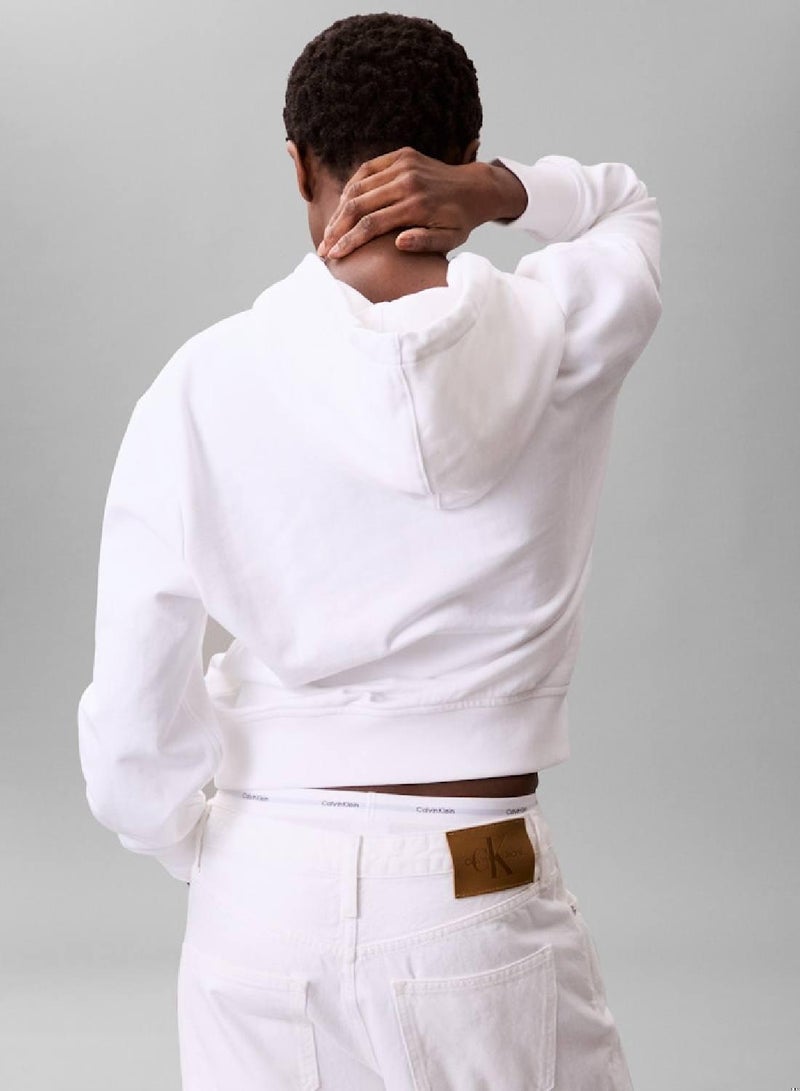 كالفن كلاين جينز هودي مونوغرام من قطن التيري - Image 3