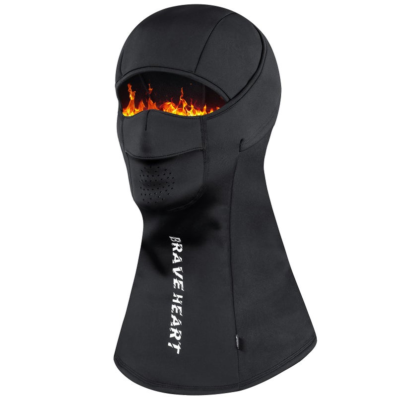 Aicall Balaclava Ski Mask Anti-Fogging Windproof and Breathable Thermal Face Mask for Men Women Cold Weather Winter Gear for Outdoor Sports(Jet Black L) - Image 1