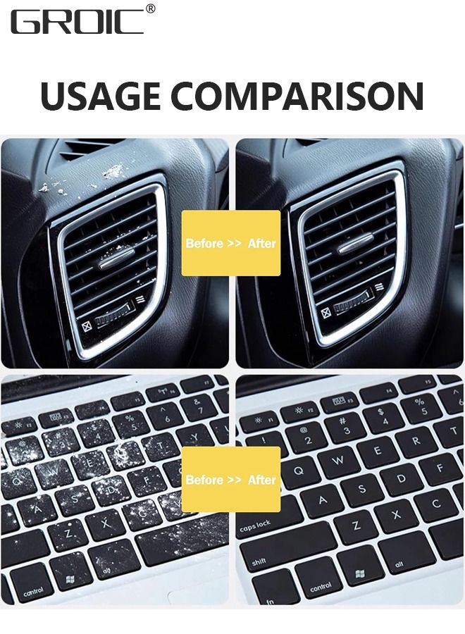 GROIC Car Cleaning Gel, 4 Packs Car Detailing Kit, Car Cleaning Supplies Universal Tools, Car Accessories Car Cleaning Kit Suitable for Car, Auto Detailing Tools Car Interior Cleaner Cleaning - Image 4
