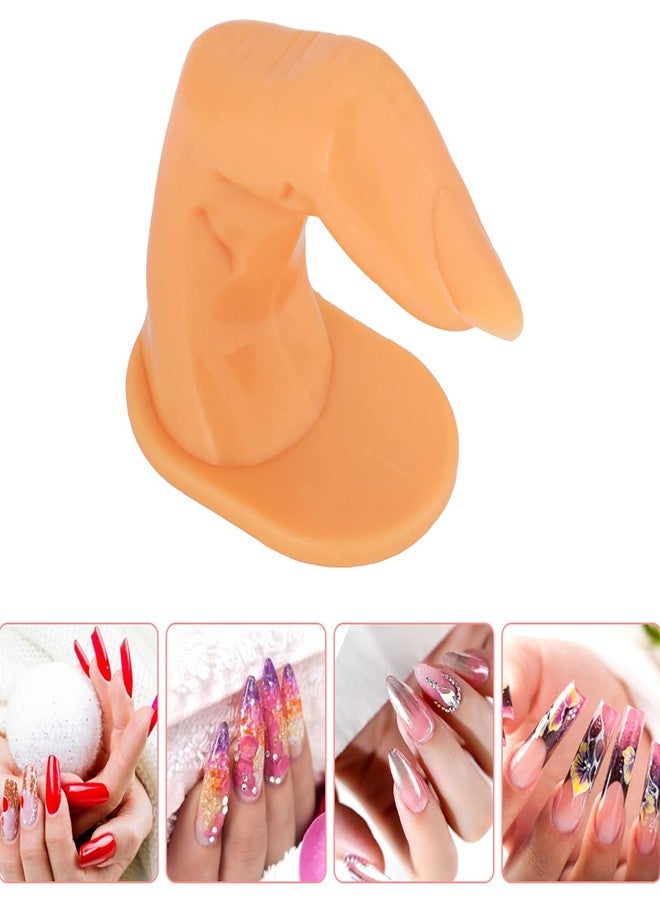 Yinhing Nail Practice Fingers,Fake Fingers Model Nail Art Finger Nail Art Practicing Training Finger, Nail Art Tips Manicure Mannequin Finger Model Acrylic Gel Nail Art Finger for Nail Design - Image 2