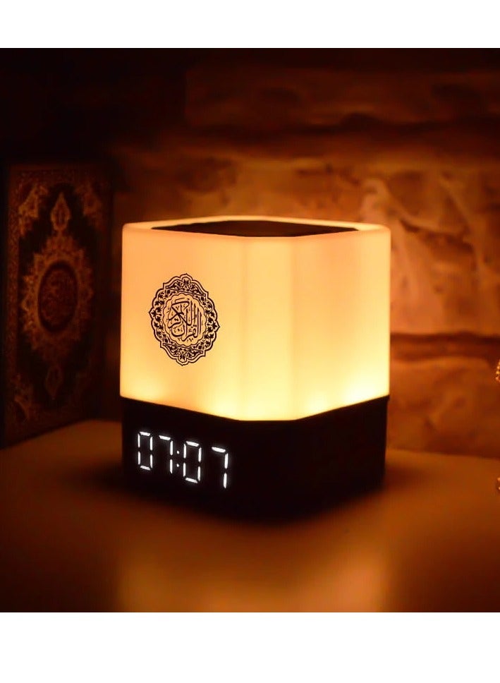Equantu Touch Lamp Azan Clock Quran Cube Speaker QB303 - Image 2