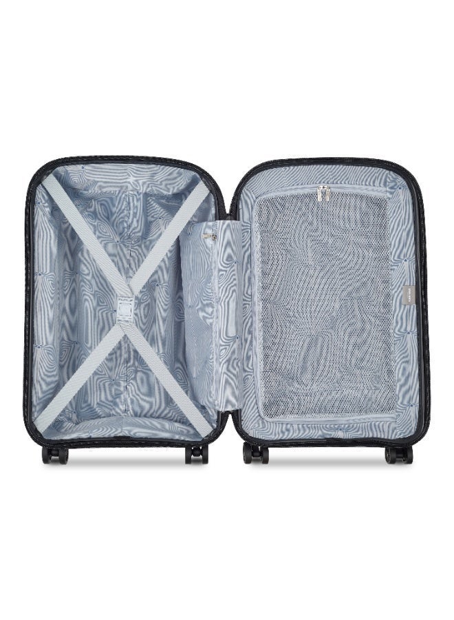 DELSEY Belmont + Hardcase Double Wheel Luggage Cabin Trolley Suitcase 55cm Black - Image 2