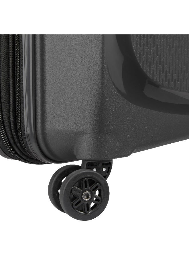 DELSEY Belmont + Hardcase Double Wheel Luggage Cabin Trolley Suitcase 55cm Black - Image 5