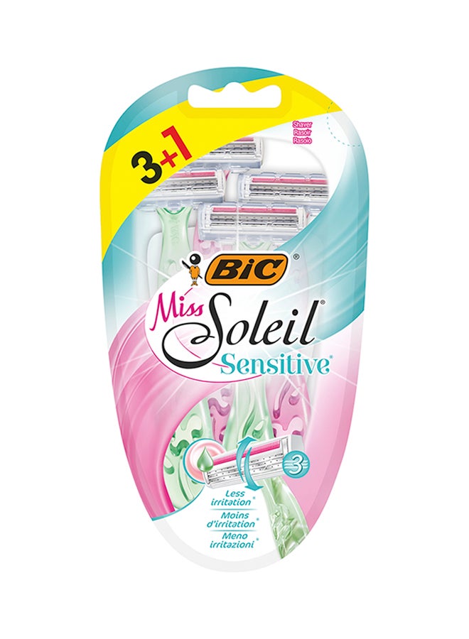Buy Bic Sensitive Triple Blade Disposable Razors Assorted Online | 15 ...
