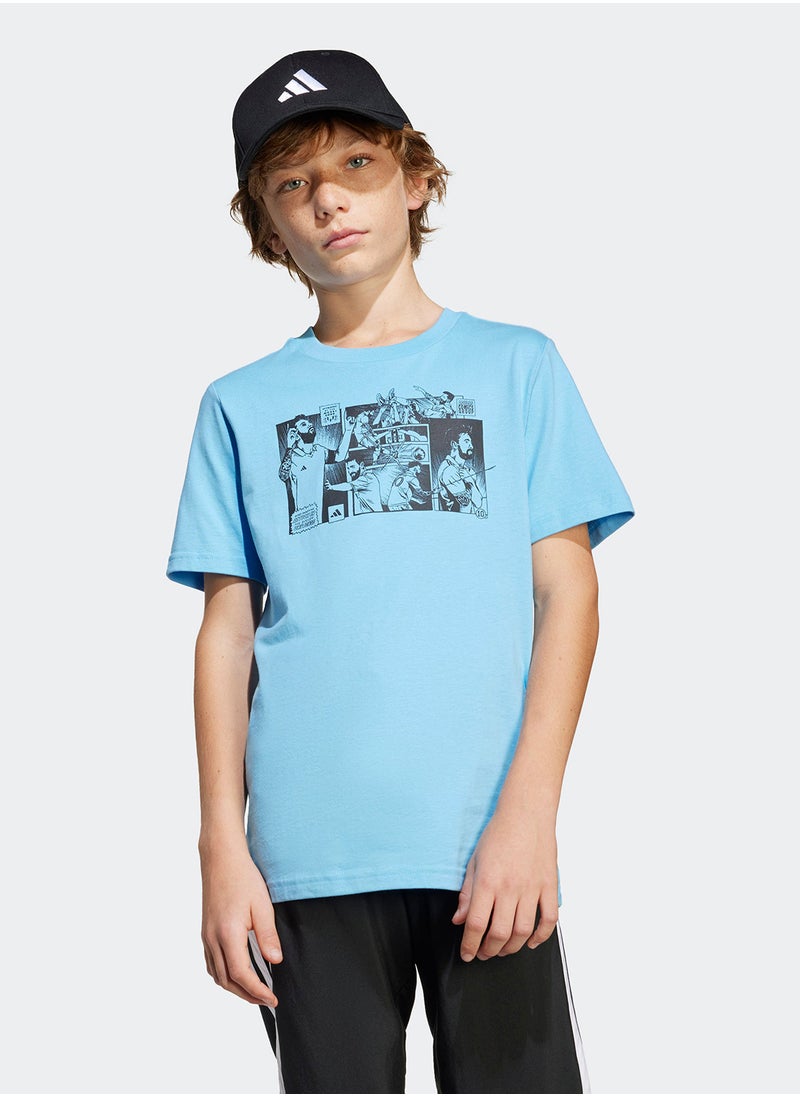 Adidas Kids Messi Icon Graphic T-Shirt  - Image 1