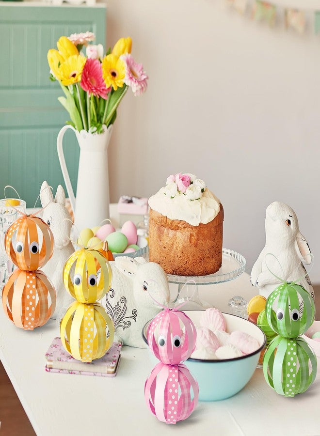 BeYumi 30PCS Easter Bunny Craft Kit for Kids DIY Colorful Strip Rabbit Hanging Decor Crafts Make Your Own Bunny Paper Crafts Easter Party Kindergarten Preschool School Classroom Fun Activities - Image 4