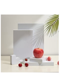 Generic Rectangle Stereo Geometric Shape Foam Photography Props Set Three-dimensional Scene Shooting Backdrop Ornament Indoor Posing Photo Decor Background 5Pcs (White)  - Image 2