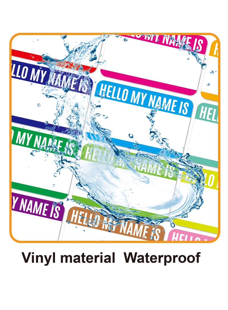 NOVOLAN Name Stickers 10 Sheets, Waterproof Handwritten Water Cup Stickers, Portfolio Classification Labels, Children Cartoon Name Stickers, Archive & Categorize With Labels, 3 Theme (#1) - Image 5