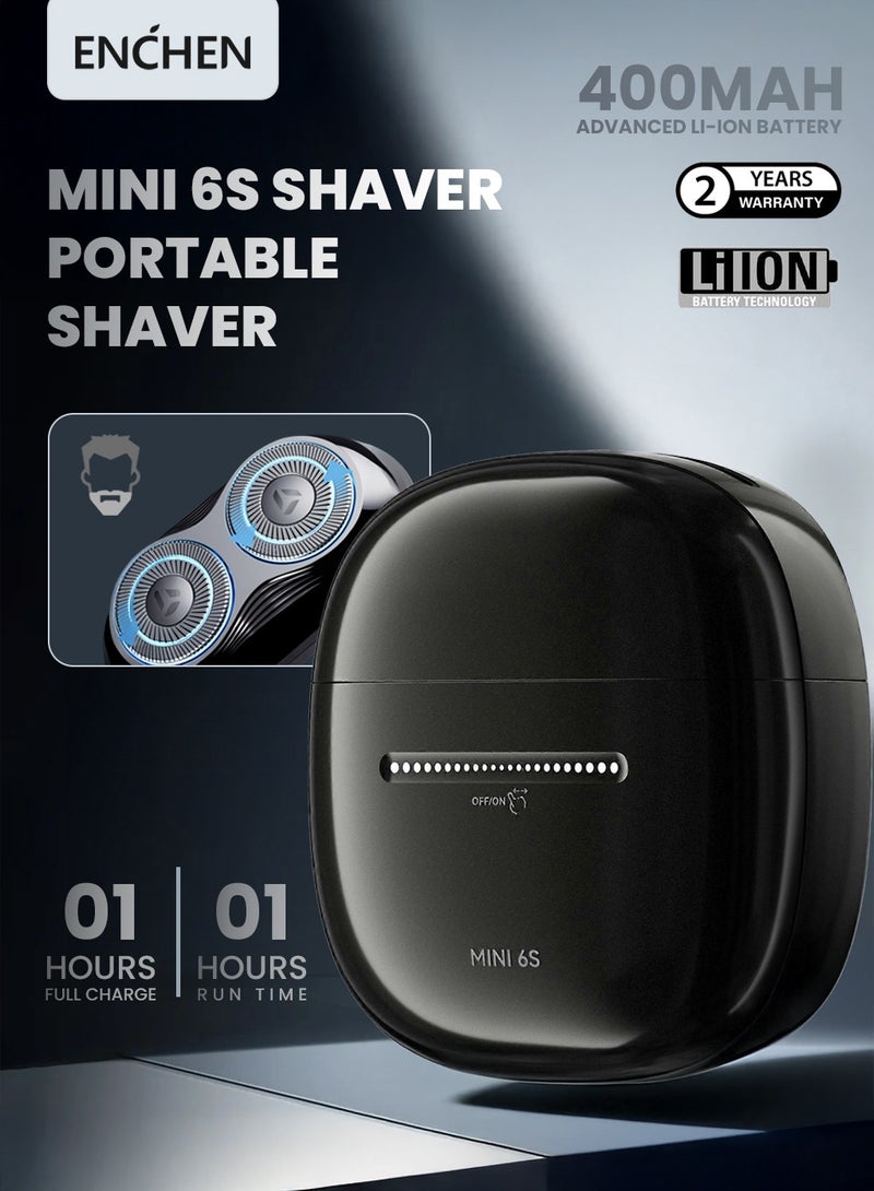 ENCHEN حلاقة كهربائية محمولة صغيرة – مقاومة للماء، قاطع مغناطيسي، شحن سريع من نوع C | ENCHEN Mini 6S - Image 2
