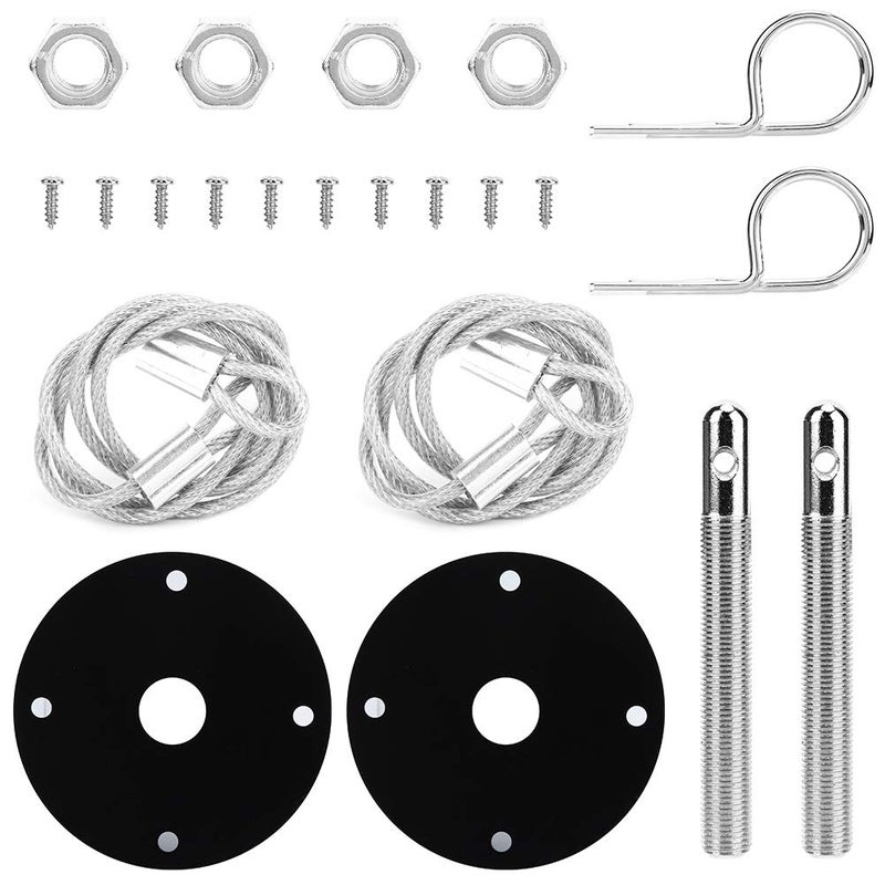 Aramox Hood Lock Universal Racing Sport Hair Pin Hood Pin Locking Kit
