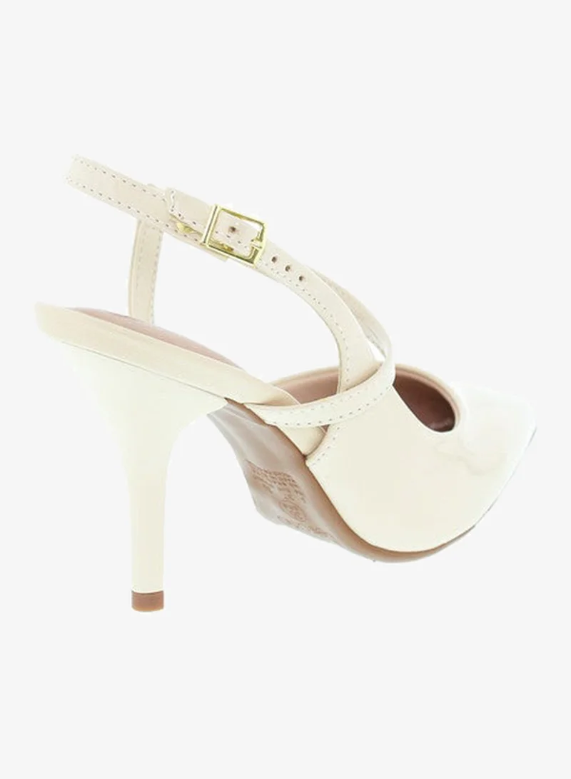 Beira Rio Beige High Heels Sandals with Back Strap – Elegant sling Back Heels for Girls & Ladies for Women | Best Price UAE