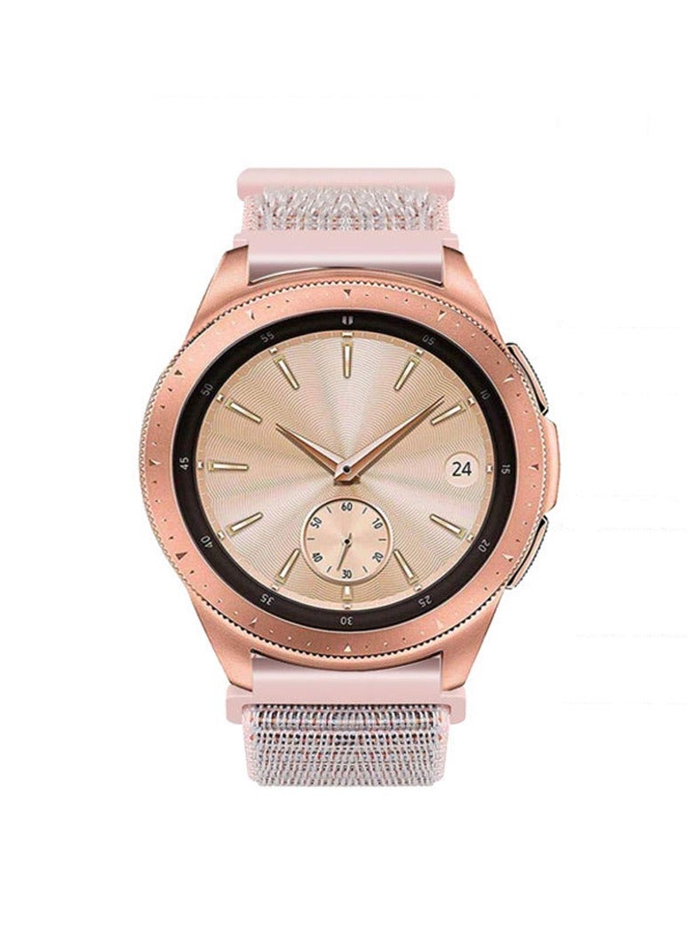 20mm Quick Release Watch Band Replacement Nylon Strap for Universal Samsung Watch/Huawei GT3, Pink  - Image 4