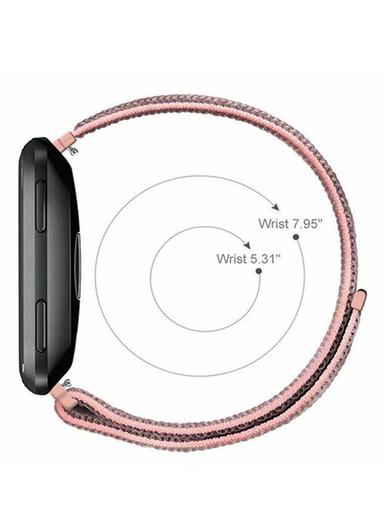 20mm Quick Release Watch Band Replacement Nylon Strap for Universal Samsung Watch/Huawei GT3, Pink  - Image 2