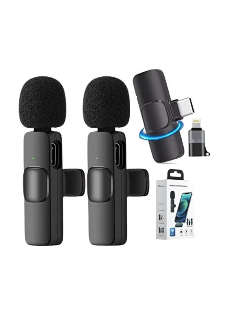 K9 K9 Dual Wireless Microphone for iPhone/Android – Professional Lavalier Mic for Mobile Phone, Vlogging, Live Broadcast, and Video Recording  - Image 2