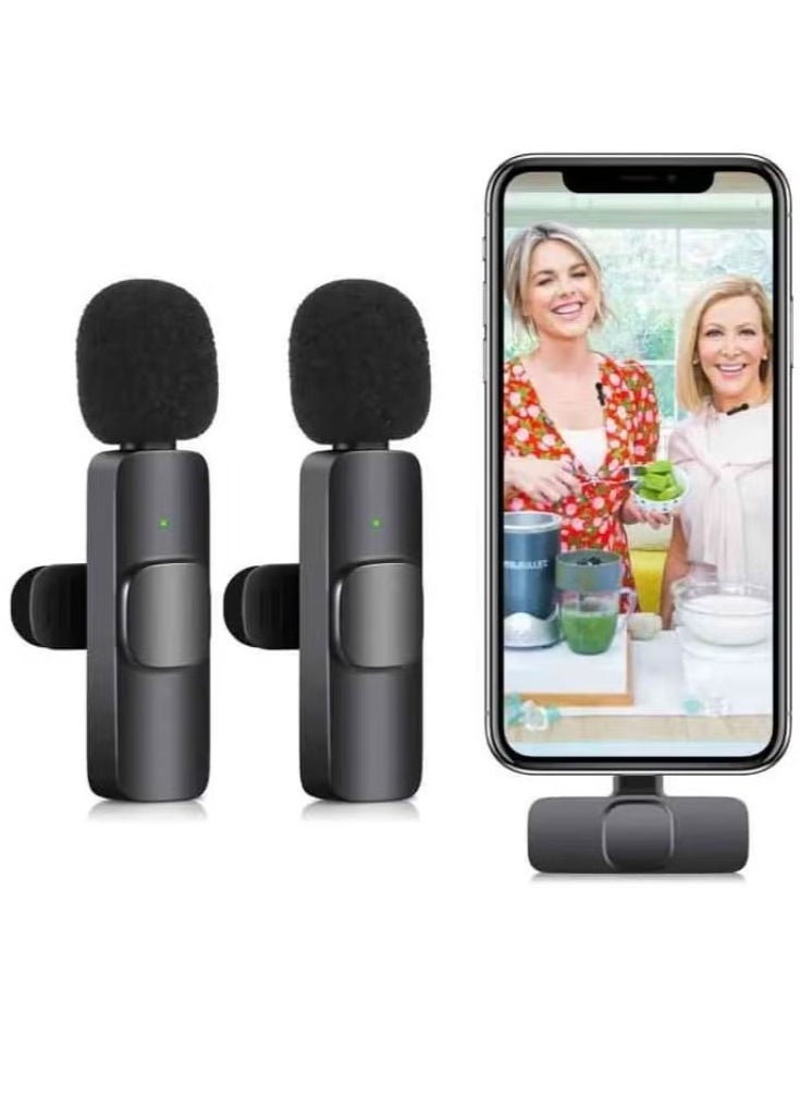 K9 K9 Dual Wireless Microphone for iPhone/Android – Professional Lavalier Mic for Mobile Phone, Vlogging, Live Broadcast, and Video Recording  - Image 5