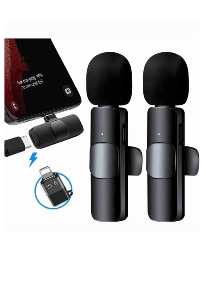 K9 K9 Dual Wireless Microphone for iPhone/Android – Professional Lavalier Mic for Mobile Phone, Vlogging, Live Broadcast, and Video Recording  - Image 3