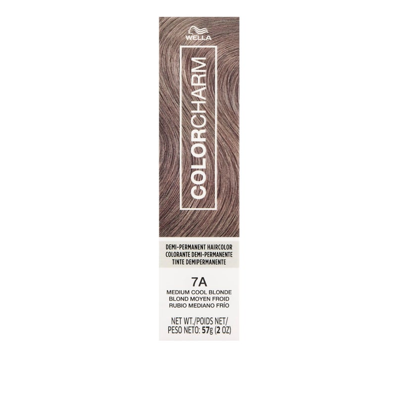 COLORCHARM Demi Permanent Hair Color 7A Medium Cool Blonde Gloss, Refresh & Tone 2 Fl Oz - Image 2