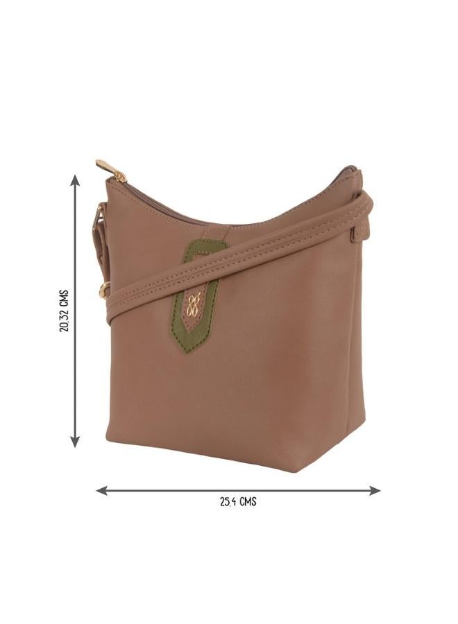Baggit Women Beige Sling Bag Small Size | Ladies Stylish Casual Cross Body Purse Handbag - Image 3