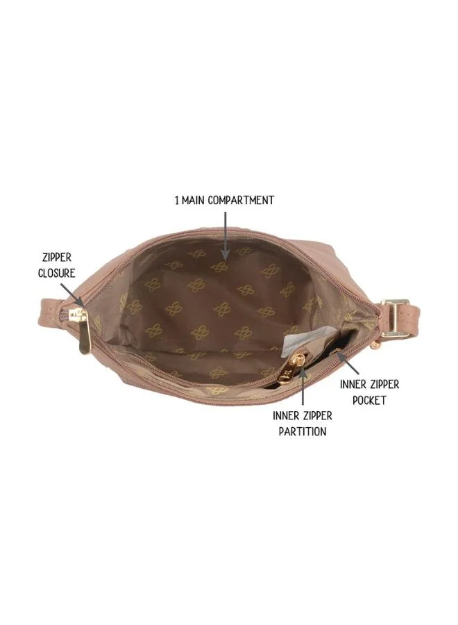 Baggit  Baggit Women Beige Sling Bag Small Size | Ladies Stylish Casual Cross Body Purse Handbag for Women | Best Price UAE