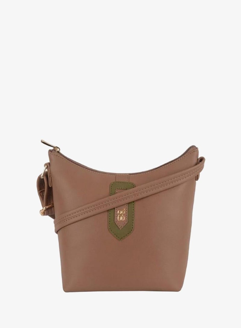 Baggit Women Beige Sling Bag Small Size | Ladies Stylish Casual Cross Body Purse Handbag - Image 1