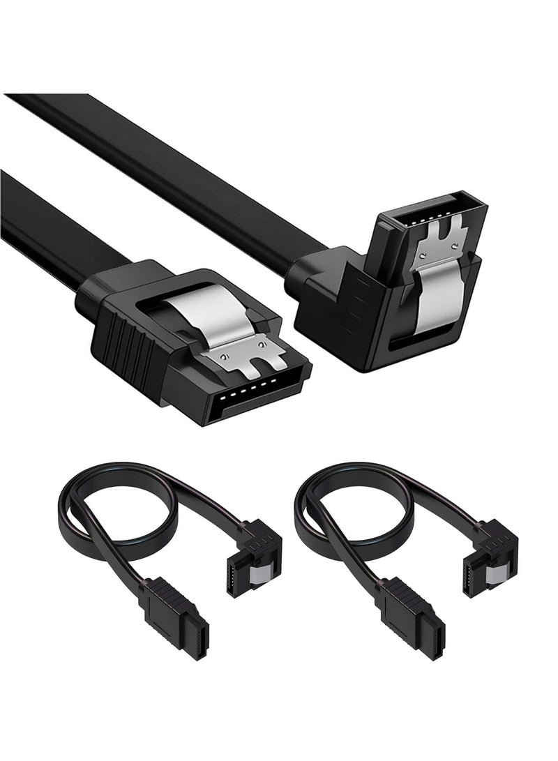 كابل SATA III، كابل بيانات HDD SDD مستقيم بسرعة 6 جيجابت في الثانية، كابل SATA 3.0 لمحرك الأقراص الصلبة SATA HDD، SSD، محرك الأقراص المضغوطة، ناسخ الأقراص المضغوطة، 15.75 بوصة - Image 1