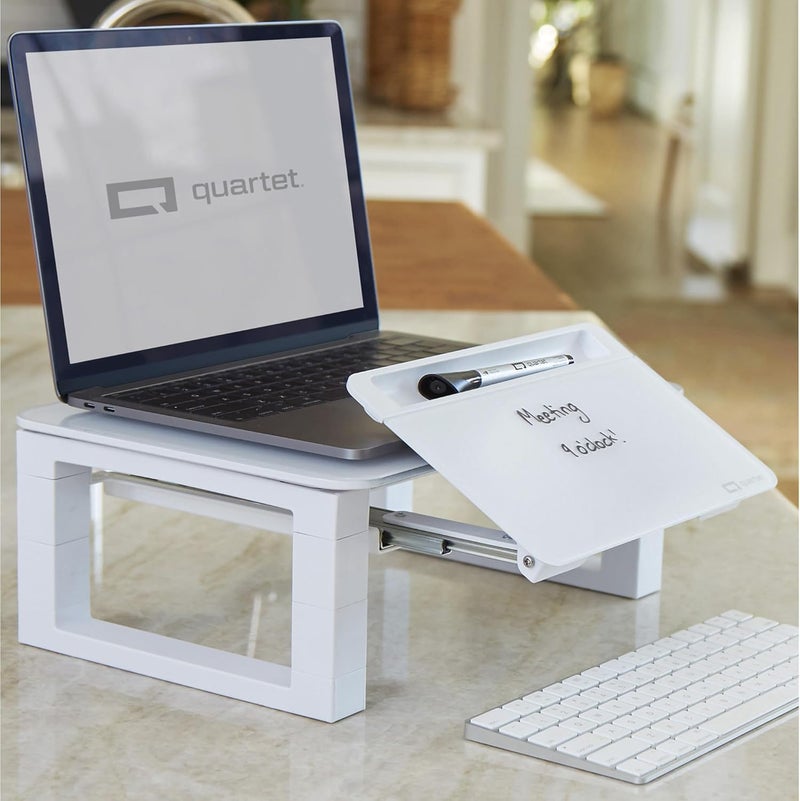 Quartet Quartet Desktop Glass Monitor Riser for Computer with DryErase Board Adjustable Height Q090GMRW01 - Image 5