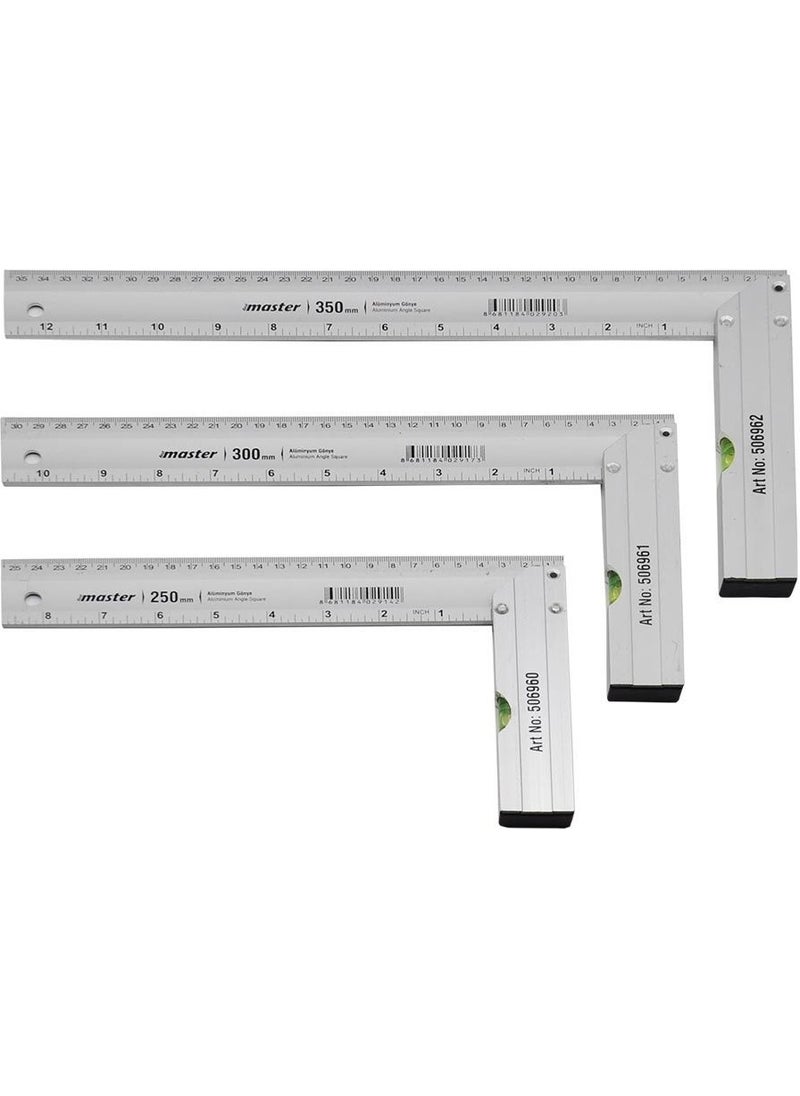 Master Aluminum Scale L Square - 30 Cm 