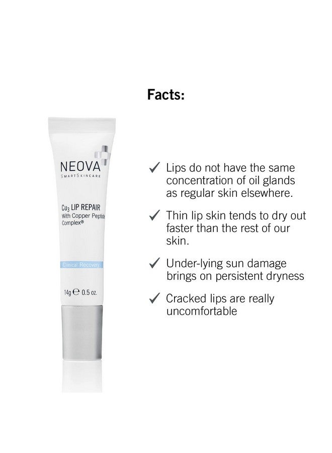 NEOVA Smartskincare Cu3 Lip Repair A Moisturesealing Formula Nourishes And Protects Lips During And After Sun Cold And Wind Exposure. - Image 3
