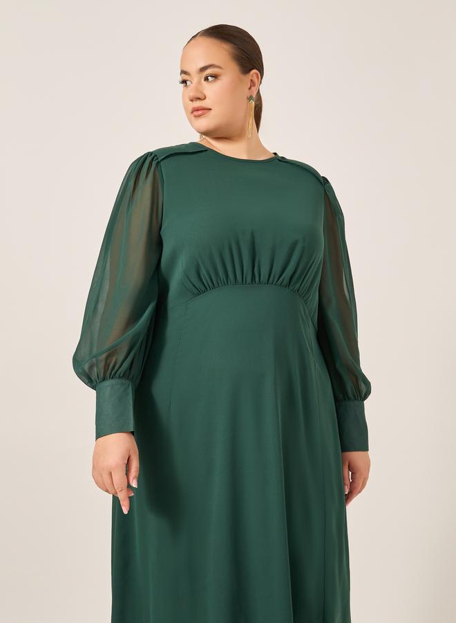 Styli Bishop Sleeve Dress  - Image 3