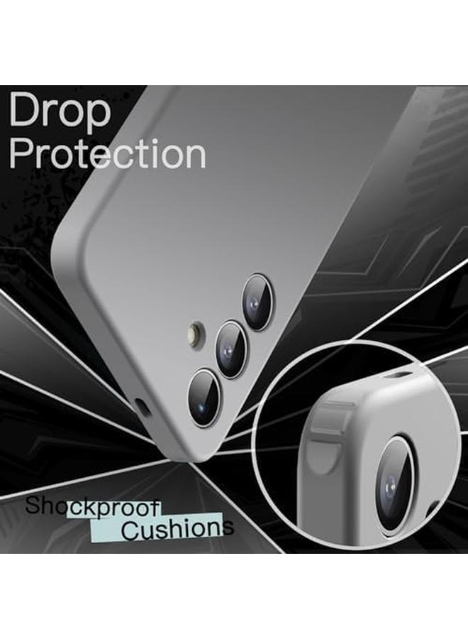 جي تيك جراب رفيع مناسب لهاتف Samsung Galaxy S24 5G مع عدسة كاميرا حماية كاملة من مادة TPU الناعمة وغطاء حماية رفيع للهاتف بلمسة نهائية غير لامعة ومقاوم للصدمات فضي - Image 4