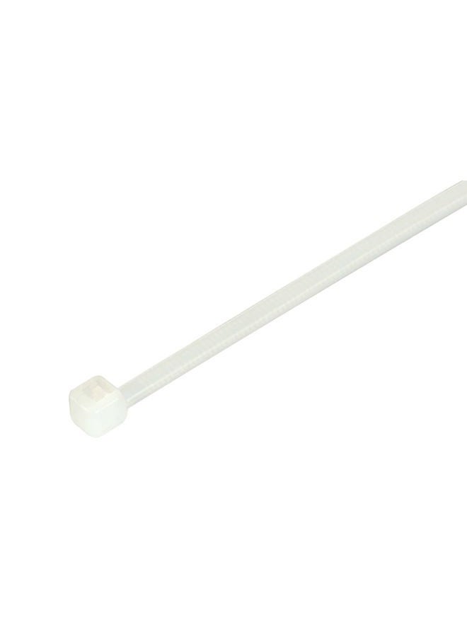 GTSE 100 Pack White Natural Cable Ties, 300mm x 4.8mm, UV Resistant Strong Nylon Zip Ties - Image 3