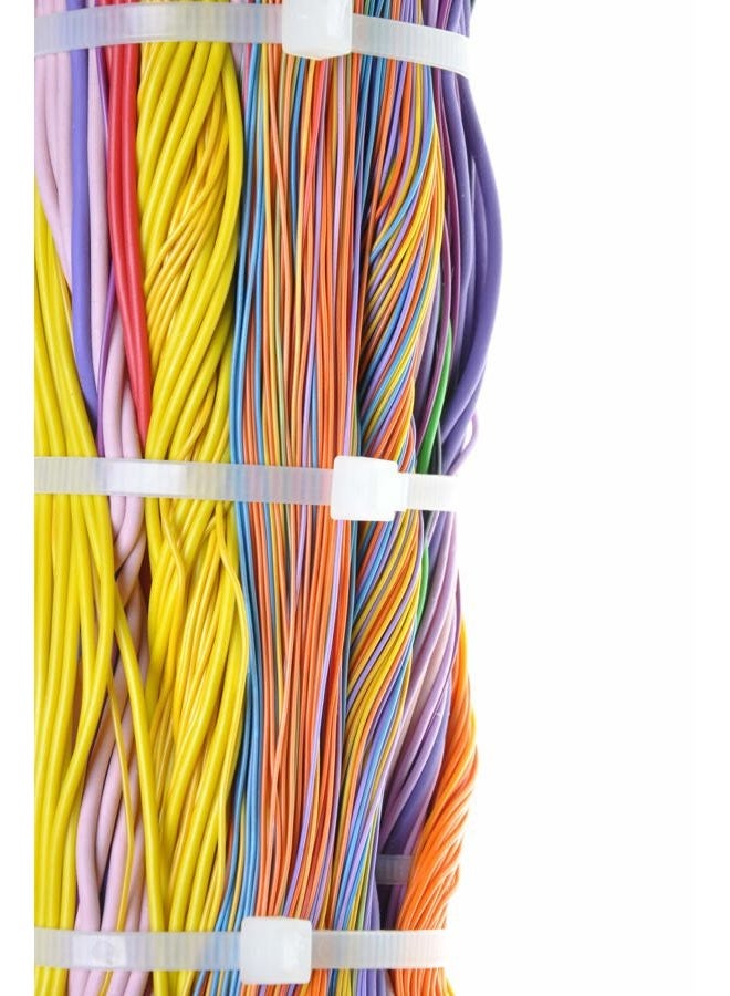 GTSE 100 Pack White Natural Cable Ties, 300mm x 4.8mm, UV Resistant Strong Nylon Zip Ties - Image 4