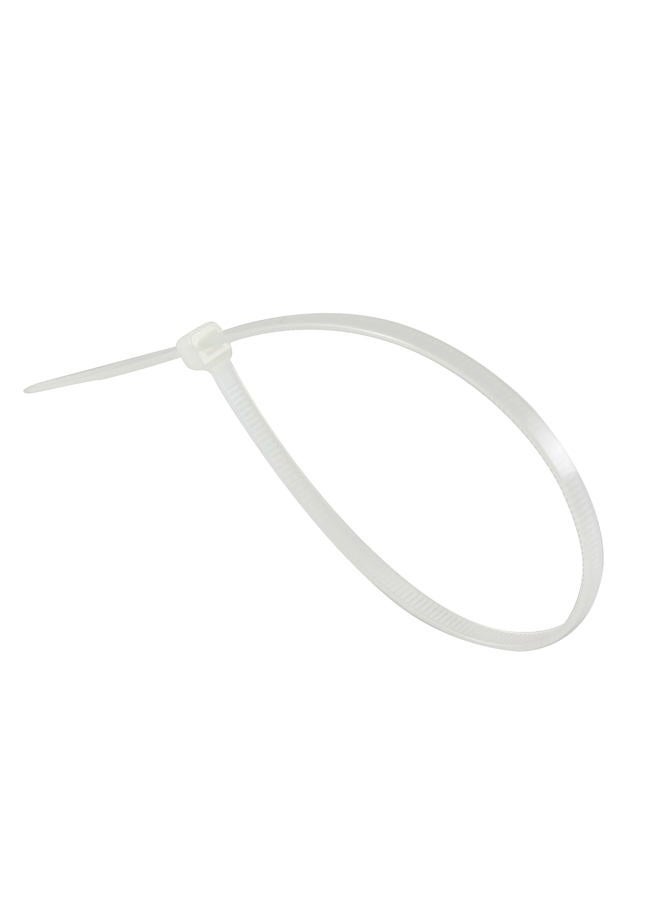 GTSE 100 Pack White Natural Cable Ties, 300mm x 4.8mm, UV Resistant Strong Nylon Zip Ties - Image 2